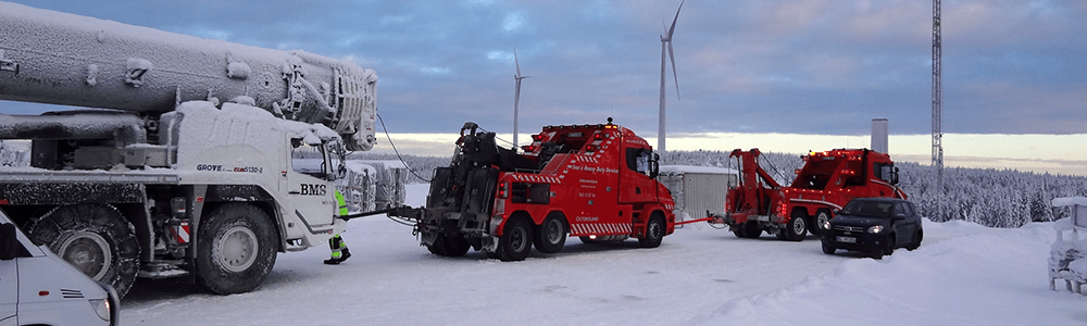 Tungbärgning, Bärgning, Östersund, Härjedalen, Åre, Strömsund, Sveg, Krokom